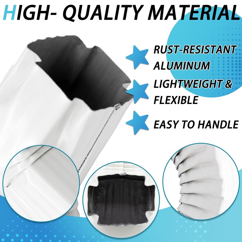 2x3” Downspout Gutter Elbow Style A, 90 Degree Positive Elbow