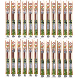 Pearson Ranch Meat Sticks - Autumn Chile Blend - Beef & Pork Meat Sticks, High-Protein Healthy Snacks Made with New Mexico Certified Chiles, 1 oz (24 Count)