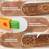 XINBADA 17" Premium Wood Rolling Pin with European Embossed Designs