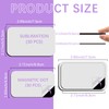 60 PCS Sublimation Magnets Blanks Rectangle Products 30 Pcs Sublimation
