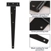 ASelected 4Pcs T Hinges12In Heavy Duty Gate Hinges Rustproof Powder