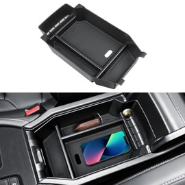 Bercicci Center Console Organizer Tray Compatible with Honda Accord 2023 2024 Accessories ABS Plastic Material Armrest Secondary Storage Box (Black)