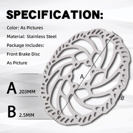 Motorcycle Rear Brake Disc with Screws Brake Disc Rotor for Electric Dirt Bike Surron Sur Ron Sur-Ron Light Bee X/S