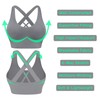 ANGOOL Women Sports Bra, Padded Removable Seamless Activewear Bras, Racerback