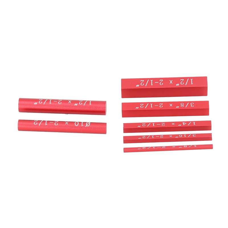 7PCS Setup Blocks Gauge Aluminum Alloy Black Anodized Suface Woodworking