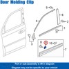 OAUTOO 20pcs Lower Door Garnish Moulding Clip with Sealer for