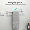 USHOWER Polished Chrome Towel Bar, 18-Inch Towel Racks for Bathroom