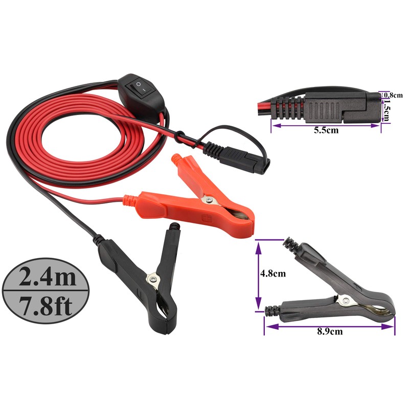 AAOTOKK SAE Extension Cable 16 AWG Wire Harness SAE to
