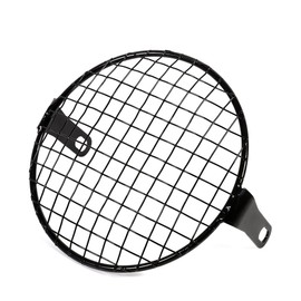 6.3" Motorcycle Headlights Grill Cover, Lamp Mask Protector Guard for Cafe Racer, Mental Wire Mesh Side Mount Universal Vintage Classic 16cm headlight modification motorcycle headlight protector