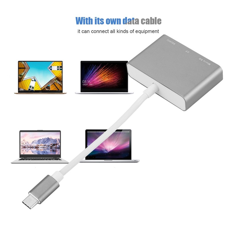 Aluminum Alloy Universal 3 In 1 MultiFunctional TypE C 3.0