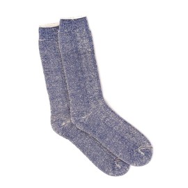 WARRIOR ALPACA SOCKS - Koze Kick Back Terry Lined Pure Alpaca Wool Socks For Men and Women (Large, Blueprint)