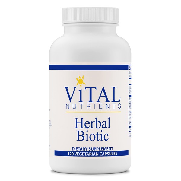 Vital Nutrients - Herbal Biotic - Herbal and Nutritional Support for The Immune System - Upper Respiratory and Sinus Health - 120 Vegetarian Capsules
