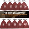 106pcs Oscillating Tool Sanding Kit with 3 Triangle 3 Finger