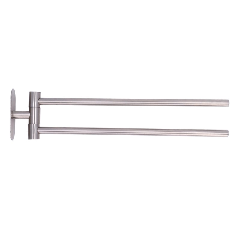 Stainless Steel Toilet Paper Bracket Single Seat 2 Poles Rotatable