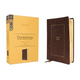 KJV, Thompson Chain-Reference Bible, Large Print, Leathersoft, Brown, Red Letter, Comfort Print