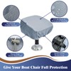2 Pack Boat Seat Covers - Waterproof 600D Heavy Duty