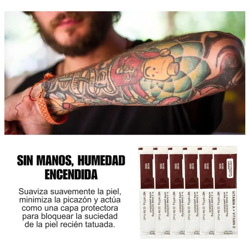 Crema Para Tatuaje Microblading Vitamina A, D Pack 50 Pz