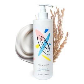 RICE & SHINE | Crema Hidratante Corporal con Aceite de Germen de Arroz | Skin Care Con 60% más Vitamina E que el Aceite de Argán - 100% Natural | Firmeza y Prevención | Estrías y Cicatrices