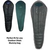 Outdoor Vitals Sleeping Bag Liner (Charcoal, Rectangular/Micro Polyester)