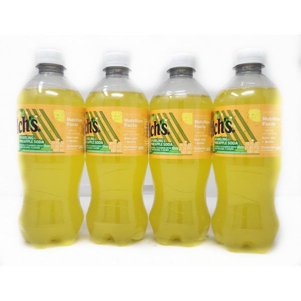 Fruit Flavored Sparkling Soda Pop Soft Drink 20oz Plastic Bottles