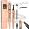 Ledeak Microblading Eyebrow Pen, 3D Magic Eyebrow Pencil with 4