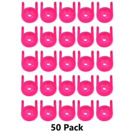 JSP Manufacturing Plastic Multi-Purpose Peg Board Tool Holders Pegboard Wall Hooks - Multi-Color/Multi-Quantity Packs | Wall Tool Organizer Garage Pegboard NO PEGBOARD Included (50, Florescent Pink)
