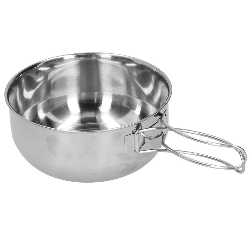 Outdoor Stainless Steel Cookware Set 5‑Piece Camping Portable Cooking Pots