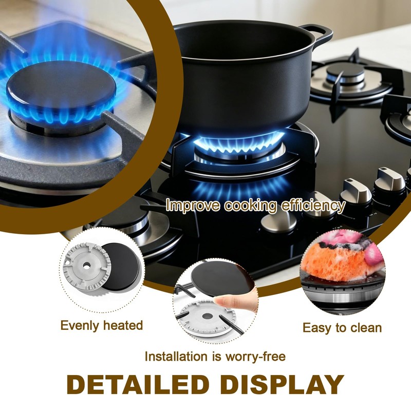 4 Pcs Gas Hob Covers for 4 Burner Gas Cookers