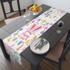 Happy Easter Table Runner,Easter Rabbits Linen Farmhouse Table Runners,Easter Eggs