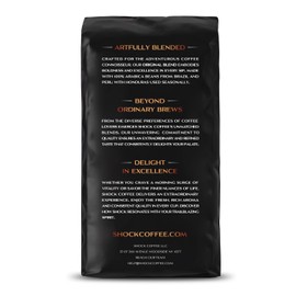 Shock Coffee Ground, The Strongest Caffeinated All-Natural Coffee, Up to 50% more Caffeine. 1 pound