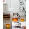 ZENS Design Glass Teapot with Infuser with 2 Cups, 23oz