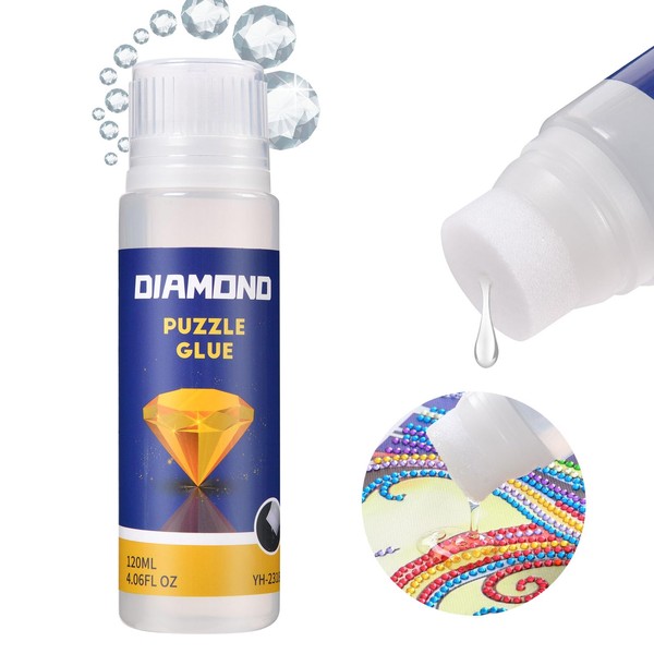 AUAUY Diamond Painting Sealer, 120ML DIY Diamond Art Sealer with