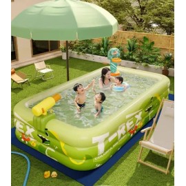 Alberca Inflable Big For Ninos, 210 Cm, Pvc, Dinosaurios                                                                                              