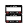 Par De Porta Placas Premium Toyota