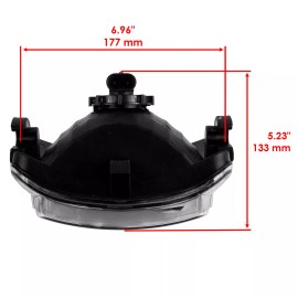 Caltric HeadLight Assembly w/ Bulb for Honda TRX500FGA Foreman Rubicon 500 4x4 2005-2008