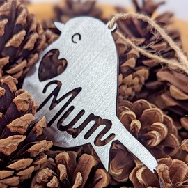 Mum Mini Steel Robin - Gift for Mum - Mum Memorial - Mum Present - Mum Gift - Mum Birthday - Mother's Day - Mum Memorial