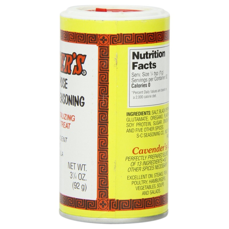 Cavender's All Purpose Greek Seasoning - 3.25 oz (pack of