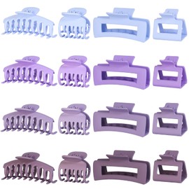 Hair Claws 16 Pcs Hair Clips for Women Thin Thick Curly Hair Large and Small Matte Banana Clips Strong Hold Nonslip