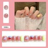 YXRXKJ Nail Tips, Medium, 24 Pieces, Nail Tips, Short, Popular,