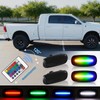 NEIFILES 4PCS RGB LED Side Marker Lights Compatible with 2003-2009