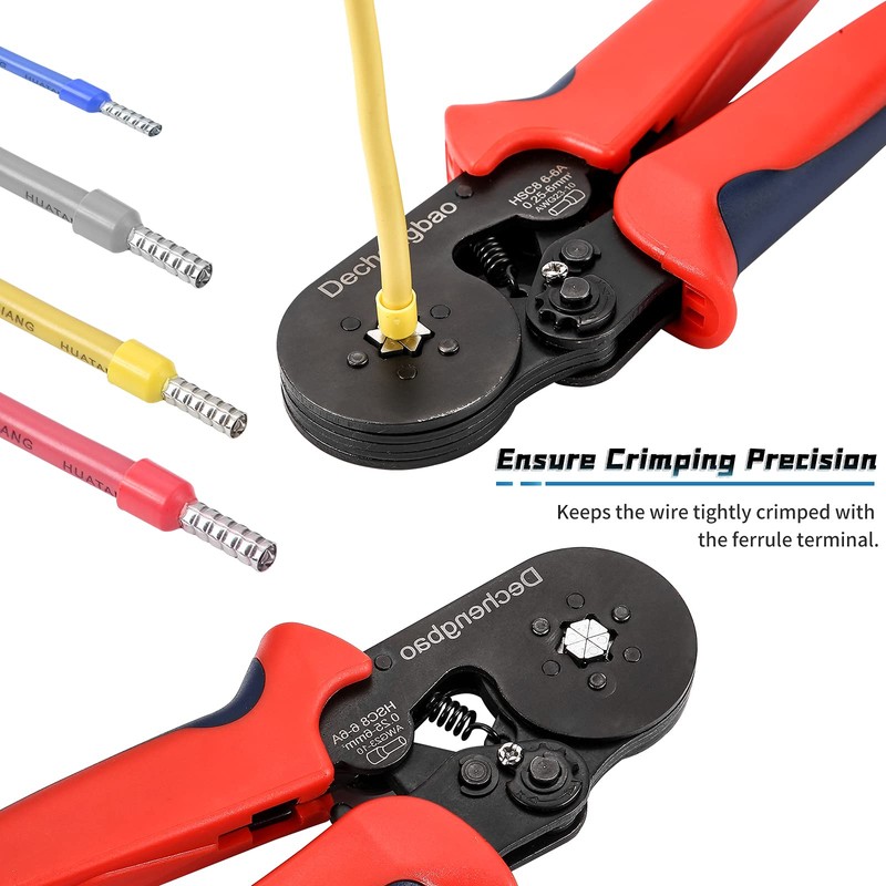 Hexagonal Crimping Pliers Set, Ferrule Crimping Tool Set with 1200