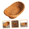 Ciieeo 1Pc Mini Decorative Basket Handmade Weaving Props for Easter