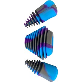 Green Piece® Glass Cleaner 2 Bottles (Made in USA)-16 oz with 1Purple Psychedelic Plug Set - Excellent for Cleaning and Smell Proofing