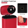 Lynkloft Stainless Steel Trash Can 50 L/13 Gallon Garbage Can