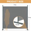 Room Divider Single Panel, 6FT Large Privacy Screen for Room