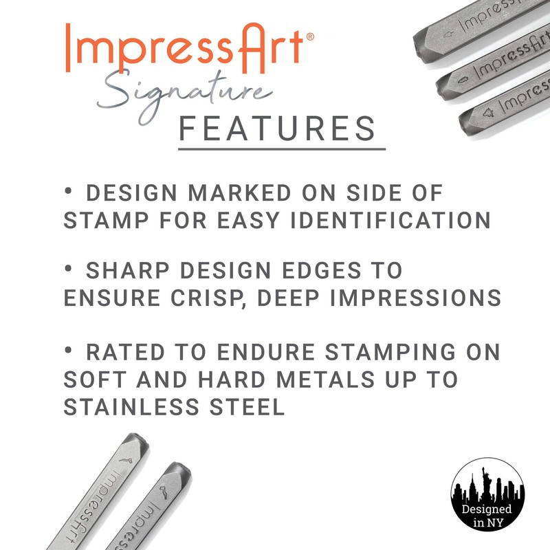 ImpressArt- 3mm, Tri-Swirl Design Stamp