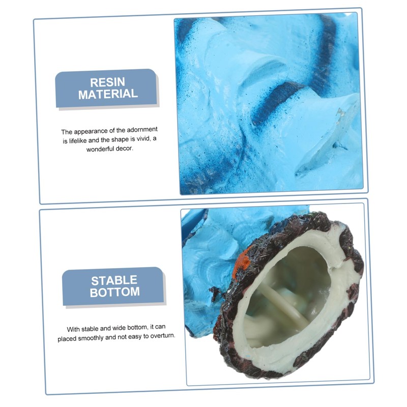 CORHAD Aquarium Air Stone Tropical Clam Design Replaceable Bubbler for