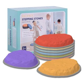 8Pcs Stepping Stones for Kids, Todder Ourdoor Toys, The Floor Is Lava Game for Kids Balance Toys, Indoor Obstacle Course for Toddler 1-3