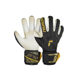 Reusch Attrakt Freegel Gold X GluePrint Finger Support Goalkeeper Gloves for Adults with Evolution Negative Cut and Finger Protection, 7.5
