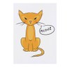 'Cat Says Meow!' Temporary Tattoo - Water Resistant, Skin-Safe, Non-Toxic